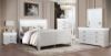 Picture of LOUIS Hevea Wood Bed Frame with LED Lighting Headboard in Queen Size (White)