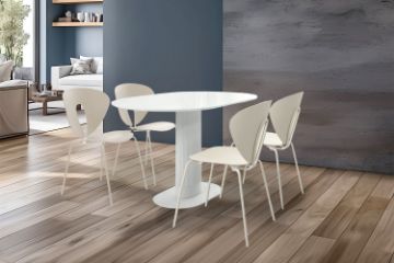 Picture of SLEEKLINE 5PC Dining Set (White)