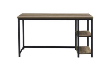 Picture of ALPS 140 Computer Desk with 2-Tier Shelves