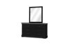 Picture of LOUIS 6-Drawer Dresser and Mirror with LED Lighting (Black)