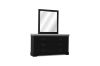 Picture of LOUIS 6-Drawer Dresser and Mirror with LED Lighting (Black)