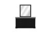 Picture of LOUIS 6-Drawer Hevea Wood Dresser and Mirror with LED Lighting (Black)