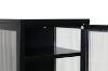 Picture of STARK Steel Frame 1-Door 2-Drawer Accent Glass Display Cabinet (Black)