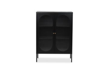 Picture of STARK 2-Arched Door Glass Cabinet (Black)