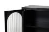 Picture of STARK 110cmx80cm 2-Arched Door Glass Cabinet (Black)