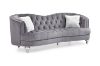 Picture of ALINA 3/2 Seater Velvet Curved Sofa with Pillows (Grey)