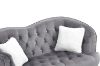 Picture of ALINA Velvet Curved Sofa with Pillows (Grey) - 3 Seater