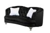 Picture of ALINA 3/2 Seater Velvet Curved Sofa with Pillows (Black)