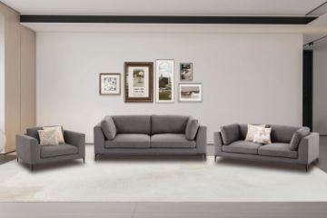 Picture of AMELIE 3/2/1 Seater Premium Fabric Sofa Range (Dark Grey)