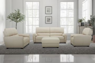Picture of SUNRISE 3/2/1 100% Genuine Leather Sofa Range with Ottoman