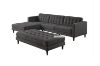 Picture of MELROSE Sectional Sofa with Ottoman (Dark Grey)