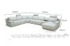 Picture of CASTLEFORD Corner Sofa 100% Genuine Leather (White)