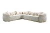 Picture of PIEDMONT Chesterfield Velvet Sectional Sofa (Beige)