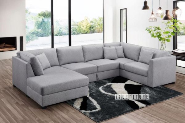 OAKDALE Sectional Sofa with Storage Seat