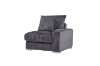 Picture of WINSTON Corduroy Modular Sectional Sofa with Ottoman (Grey)