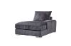 Picture of WINSTON Corduroy Modular Sectional Sofa with Ottoman (Grey)