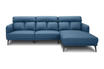 Picture of SIKORA Sectional Fabric Sofa (Blue) - Chaise Facing Right