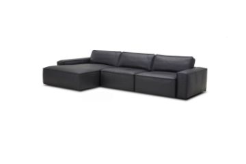 Picture of HAMMOND Sectional Sofa (Charcoal Black) - Chaise Facing Left