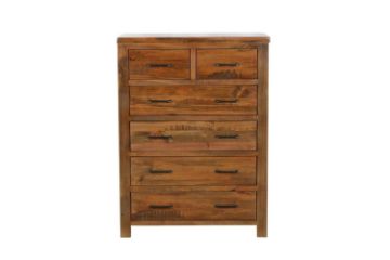 Picture of WOODLAND 6-Drawer Tallboy (Rustic Brown)