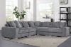 Picture of WINSTON Corduroy Modular Sofa (Grey) - Armless Chair