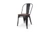 Picture of TOLIX Replica Dining Chair With Solid Pine Wood (Matt Black)