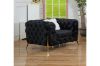 Picture of MANCHESTER 3/2/1 Seater Button-Tufted Velvet Fabric Sofa Range (Black)