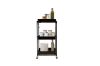 Picture of KRISTINA Foldable 3 Tier Wheel Trolley - Black