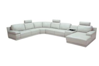 Picture of CASTLEFORD Corner Sofa (100% Genuine Leather) - Chaise Facing Right