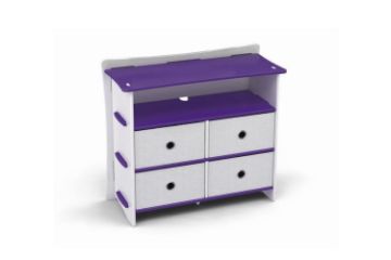 Picture of LEGARE Dressing Table in 3 Colour By Legaré *Tool Free (Purple) - without Mirror