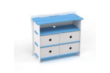 Picture of LEGARE Dressing Table in 3 Colour by Legaré *Tool Free (Blue) - without Mirror