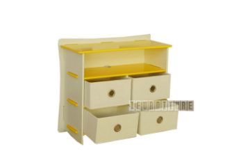 Picture of LEGARE Dressing Table in 3 Colour by Legaré *Tool Free (Yellow) - without Mirror
