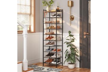 Picture of EUAN 140cmx41cm 10-Tier Narrow Shelf/Shoe Rack