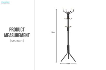 Picture of EUAN 175 Coat Hanger (Black)