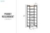 Picture of EUAN 112x41cm 8-Tier Narrow Shelf/Shoe Rack