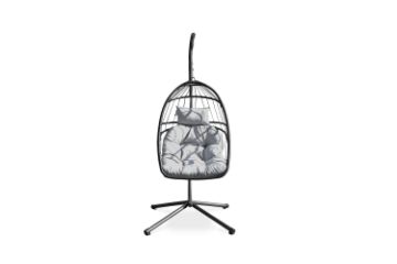 Picture of RONY Folding Hanging Chair with Grey Cushion