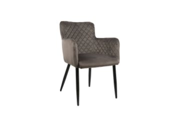 Picture of MILLY Velvet Armchair (Grey)