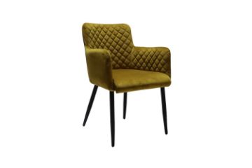 Picture of MILLY Velvet Armchair (Yellow)
