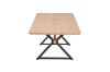 Picture of CAPITOL 1.8M-3M Adjustable & Extendable Dining Table with Metal Black Legs (Natural)