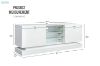 Picture of ONEL 160 TV UNIT with LED Lights  (White)