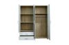 Picture of DUBLIN 4-Door 2-Drawer Wardrobe (White & Oak Colour) 