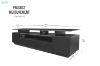 Picture of ONEL 195 TV Unit with LED Lights (Black)