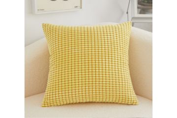 Picture of SIMPLE CORN GRAIN Plush Cushion with Inner (45cmx45cm)  - Gold