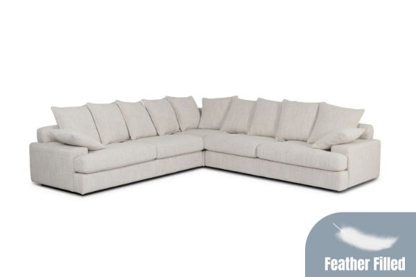 Picture of MOANA Feather-Filled Corner Fabric Sofa