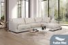 Picture of LONDON Feather-Filled Sectional Fabric Sofa