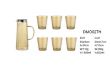 Picture of 7PC Jug with Cups Set (Amber)