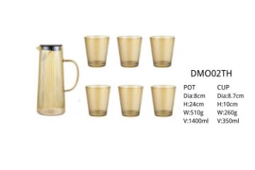 Picture of 7PC Jug with Cups Set (Amber)