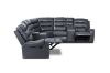 Picture of LAKELAND Reclining Corner Sofa with Console and Storage (Grey)