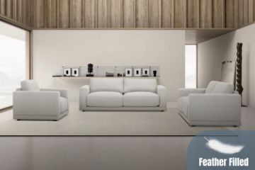 Picture of HUGO Feather Filled Sofa - 3.5+2.5+1 Sofa Set