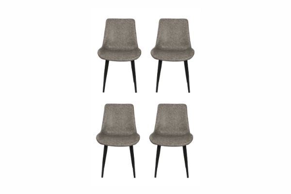 Picture of HAPPER Dining Chair - Set of 4 (Matt Grey) 