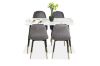 Picture of BIJOK 120 5PC Dining Set (White Marble Finishing)